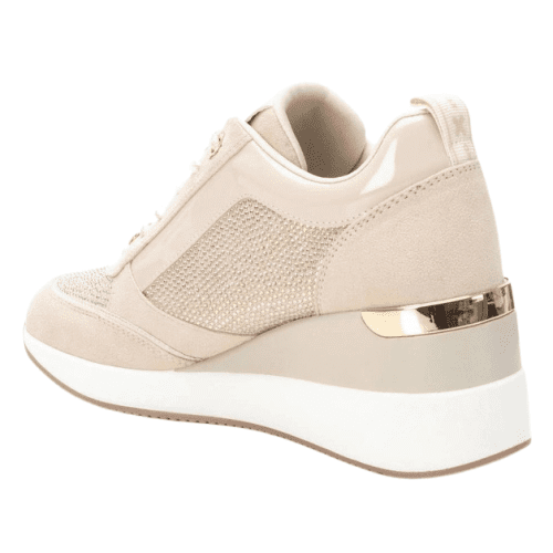 XTILadiesWedgeTrainers 142957 Beige